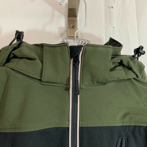 Guide Gear Mens NIB Soft-shell Hooded Jacket in Green/Black Size Large - Picture 3 of 9